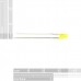 LED - Diffused - 3mm - Yellow(pack of 5)